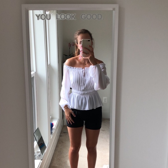 NEW guess white girly blouse - Picture 6 of 11